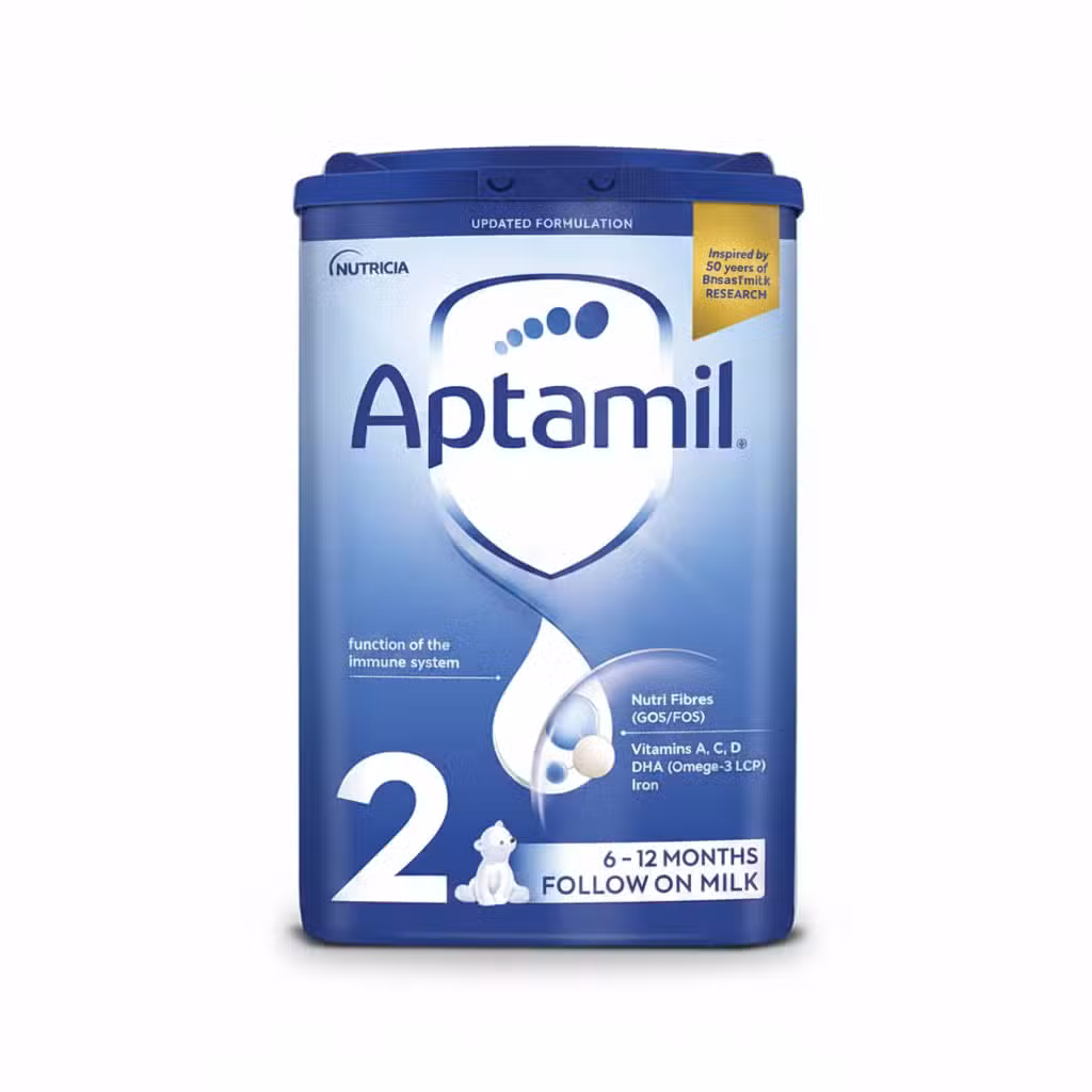 Nutricia Aptamil Formula Milk Stage 2 800gm Updated Formulation Immune System Nutri Fibres Vitamins A C D DHA Iron 6-12 Month