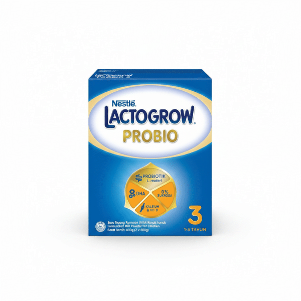Nestle Lactogrow Probio 3 Formula Milk Powder 600g 1-3 Years