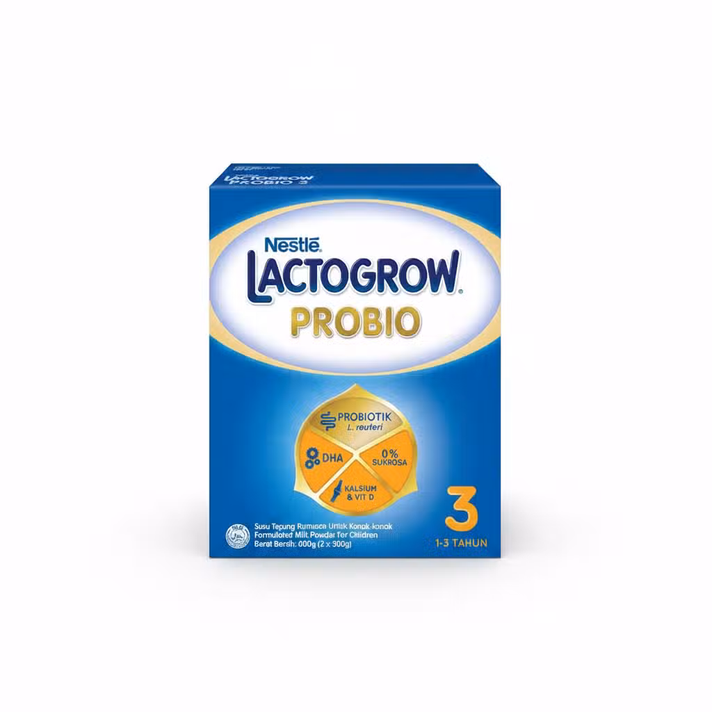Nestle Lactogrow Probio 3 Formula Milk Powder 600g 1-3 Years