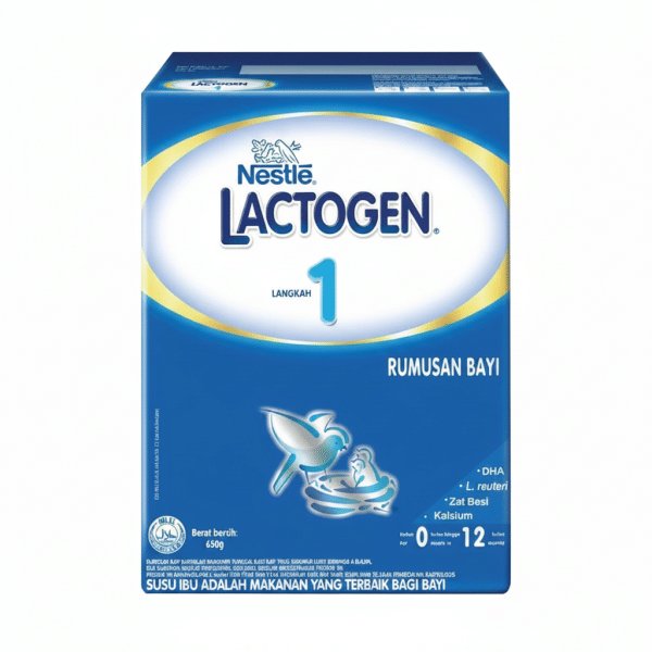 Nestle Lactogen 1 Infant Formula Milk 650gm DHA L reuteri Zat Besi Kalsium
