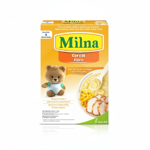 Milna Cereal Chicken Corn Soup 120g High in Iron Calcium Omega 3 6