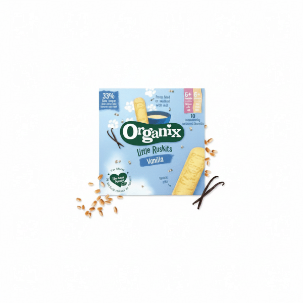 Organix Little Ruskits Vanilla 60g Freeze dried or mashed with milk