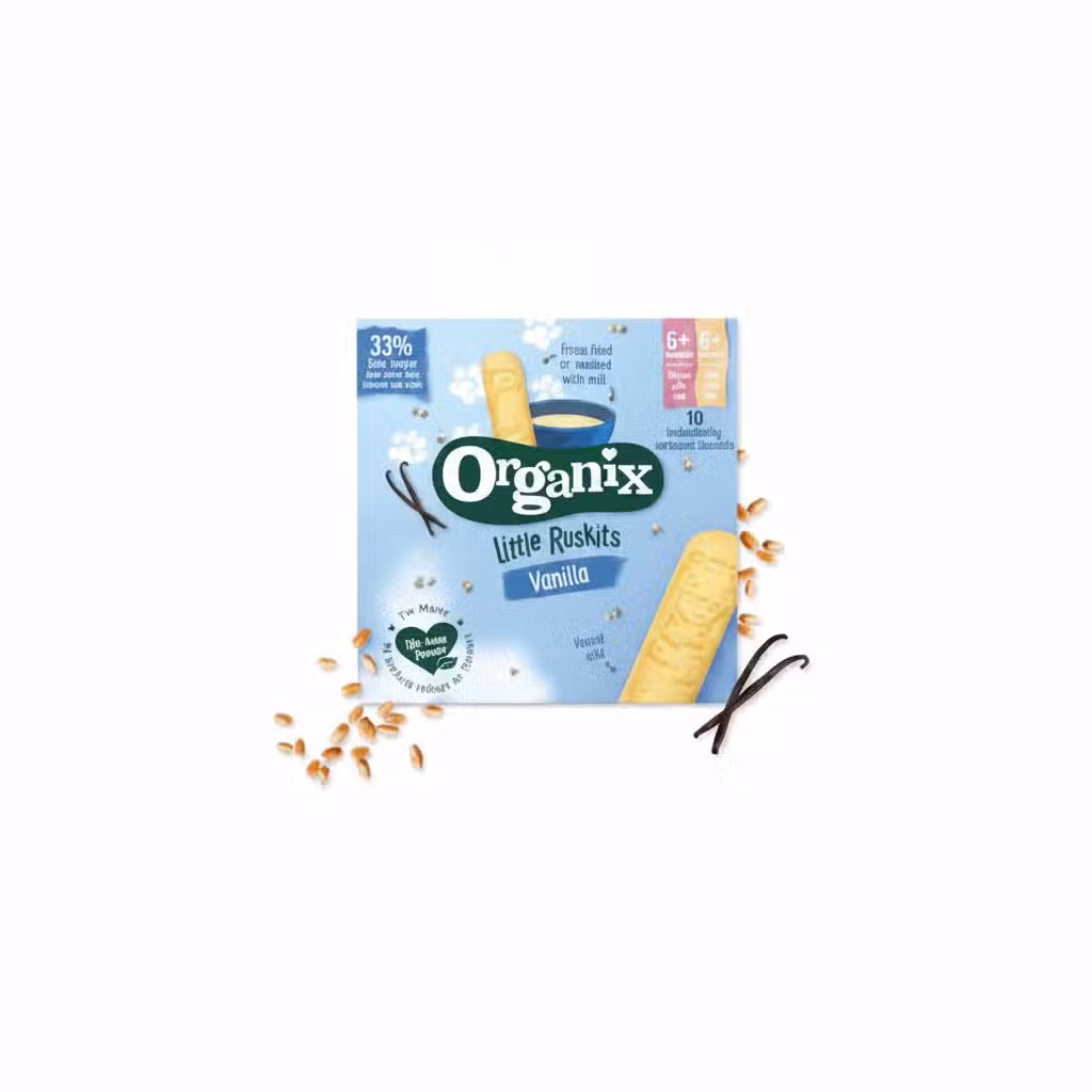Organix Little Ruskits Vanilla 60g Freeze dried or mashed with milk