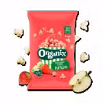 Organix Strawberry Apple Puffcorn 10g light crispy no hard kernels 4 bags