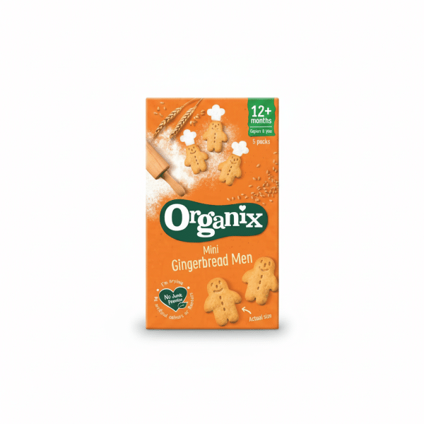 Organix Mini Gingerbread Men 100g 12+ Months 5 Packs