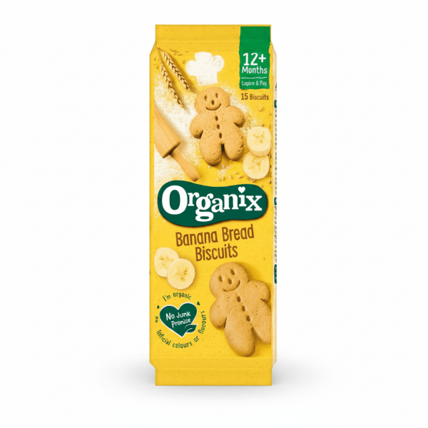 Organix Banana Bread Biscuits 12+ Months 15 Biscuits