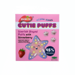 Gnubkins Cutie Puffs Strawberry Starfish Puffs 32g Organic Wholegrains