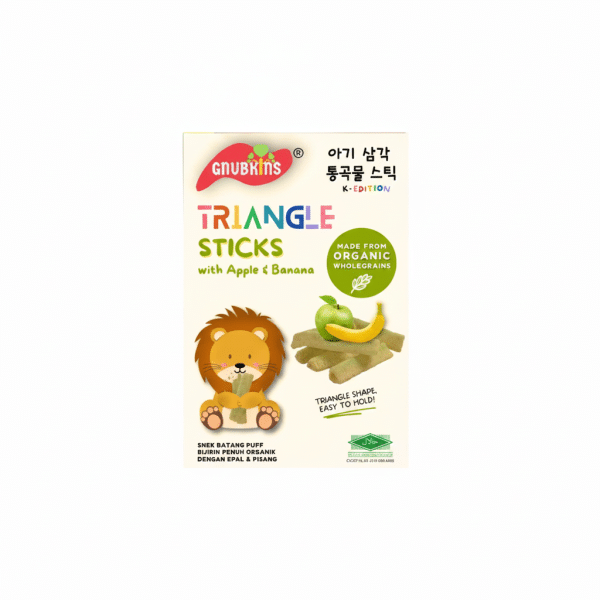 Gnubkins Triangle Sticks Apple Banana Organic Whole Grains