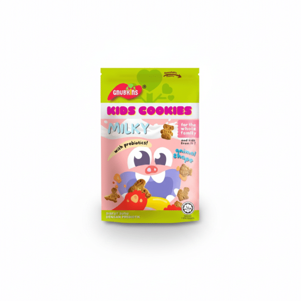 Gnubkins Kids Cookies Milky Animal Shape 40g with Prebiotics