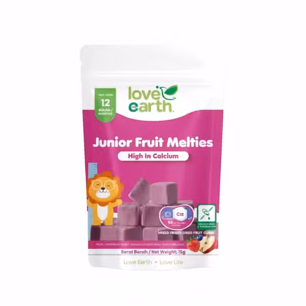 Love Earth Junior Fruit Melties High In Calcium 15g