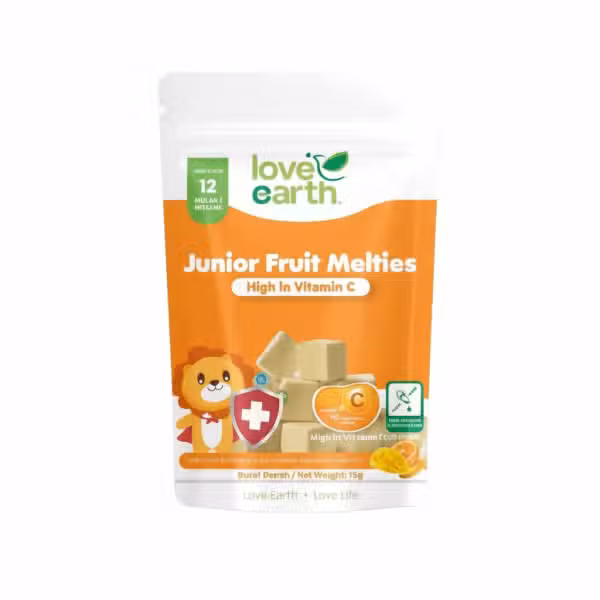Love Earth Junior Fruit Melties High In Vitamin C 15g