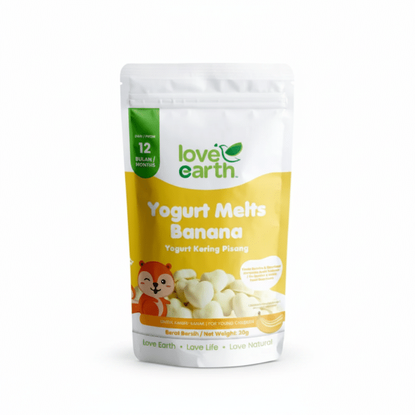 Love Earth Yogurt Melts Banana 20gm Yogurt Kering Pisang