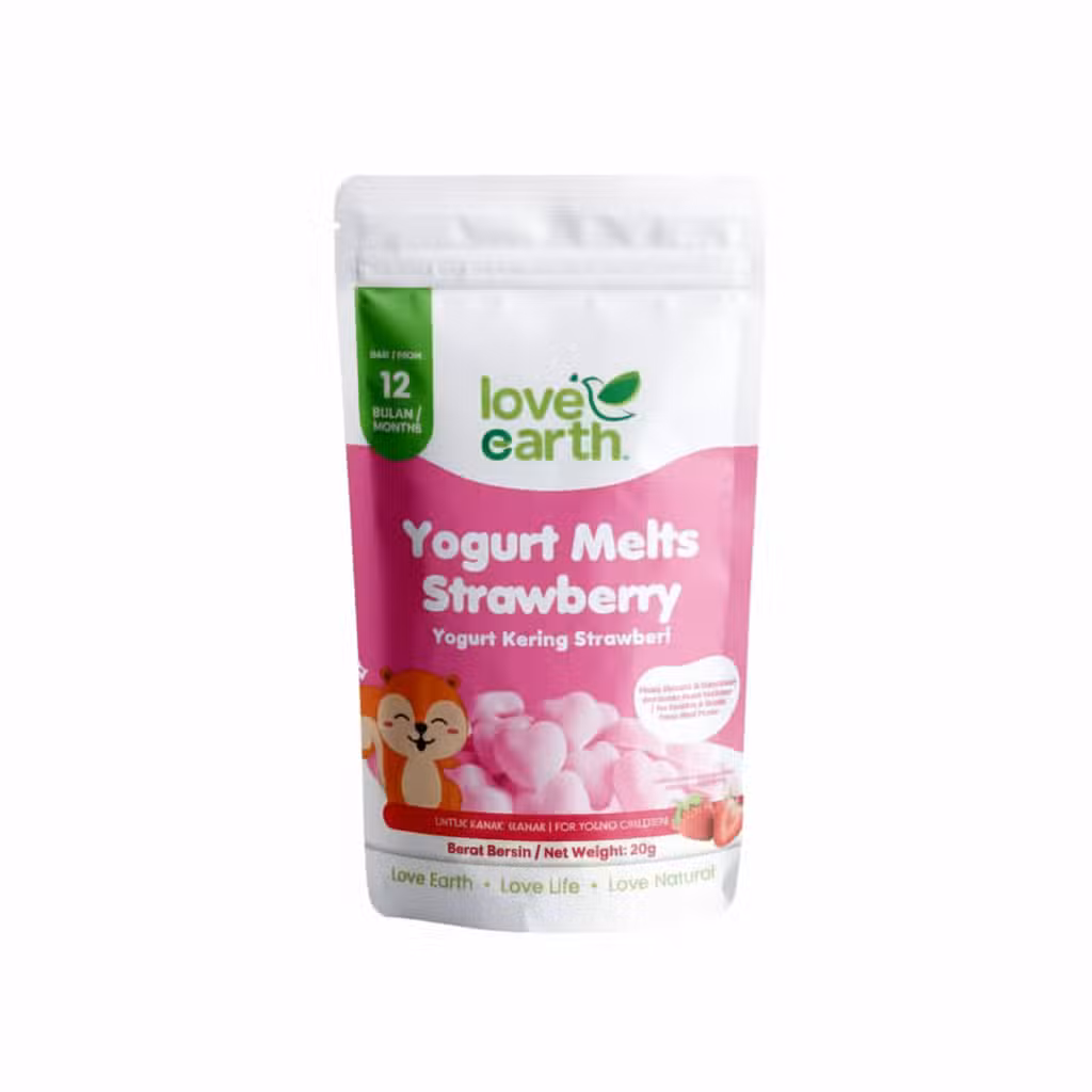 Love Earth Yogurt Melts Strawberry 20gm