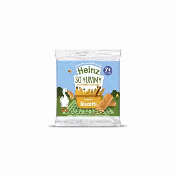 Heinz Banana Biscotti 7+ Months Gentle Crunch Softens Quickly