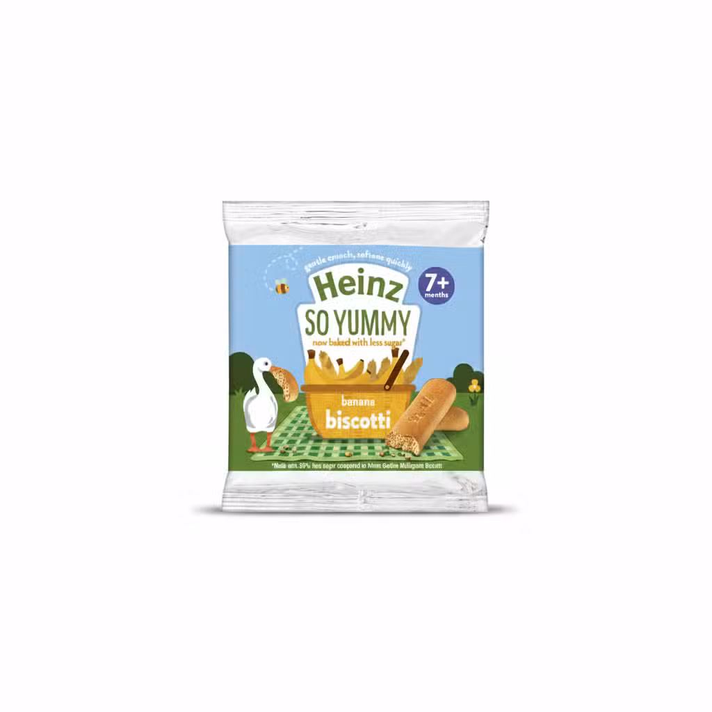 Heinz Banana Biscotti 7+ Months Gentle Crunch Softens Quickly