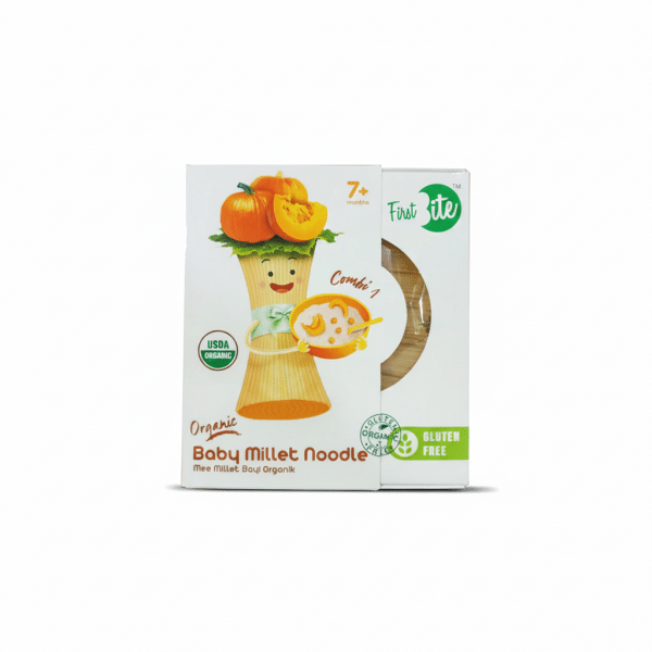 First Bite Combi 1 Organic Baby Millet Noodle 180gm USDA Organic Gluten Free