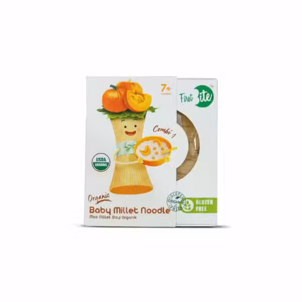 First Bite Combi 1 Organic Baby Millet Noodle 180gm USDA Organic Gluten Free