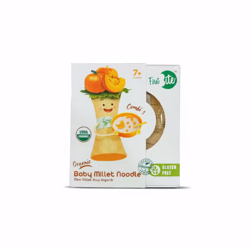 First Bite Combi 1 Organic Baby Millet Noodle 180gm USDA Organic Gluten Free