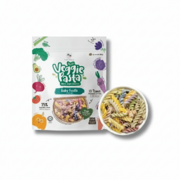 Double Happiness Veggie Pasta Baby Fusilli 100g