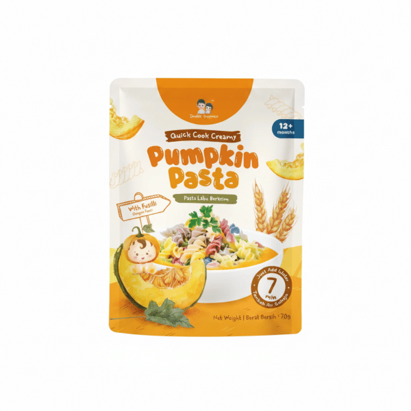 Double Happiness Pumpkin Pasta With Fusilli 70g Quick Cook Creamy