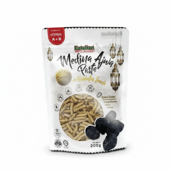 Eatalian Express Medina Ajwa Pasta Tortiglioni 200gm Source of Vitamin A+B