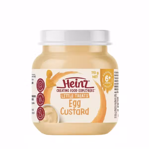 Heinz Little Treats Egg Custard 110g Beginner 6+ Months Smooth
