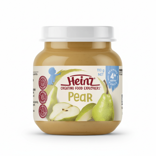 Heinz Pear 110gm Baby Food Puree Beginner 4+ Months