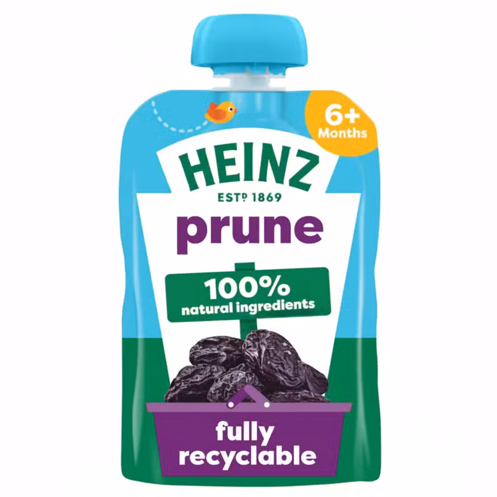Heinz Prune Puree 100% Natural Ingredients Fully Recyclable 6+ Months