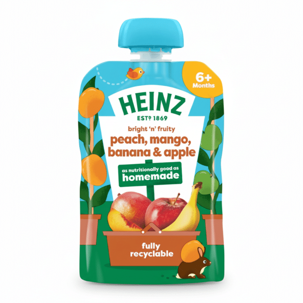 Heinz Peach Mango Banana Apple Puree 100gm 6+ Months