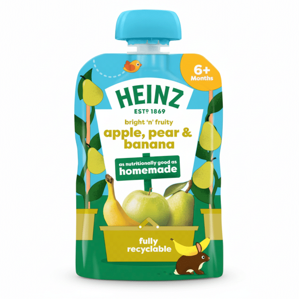 Heinz Apple Pear Banana Puree 100gm 6+ Months