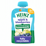 Heinz Apple & Blueberries Puree 100gm 6+ Months Fully Recyclable