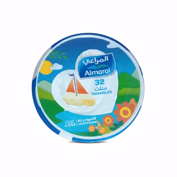 Almarai Triangle Cheese 32 Triangles Calcium Zinc Vitamins A D E