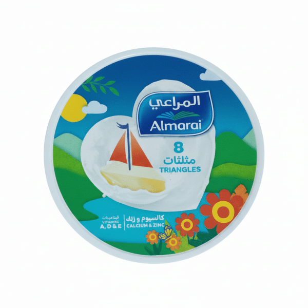 Almarai Triangle Cheese 8 Slices 120gm Vitamins A D E Calcium Zinc
