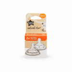 Tommee Tippee Natural Start Fast Flow Soft Teats 6m+ 2 Pack