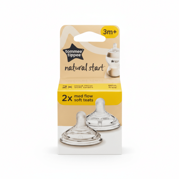 Tommee Tippee Natural Start Medium Flow Soft Teats 3 Months Plus BPA Free
