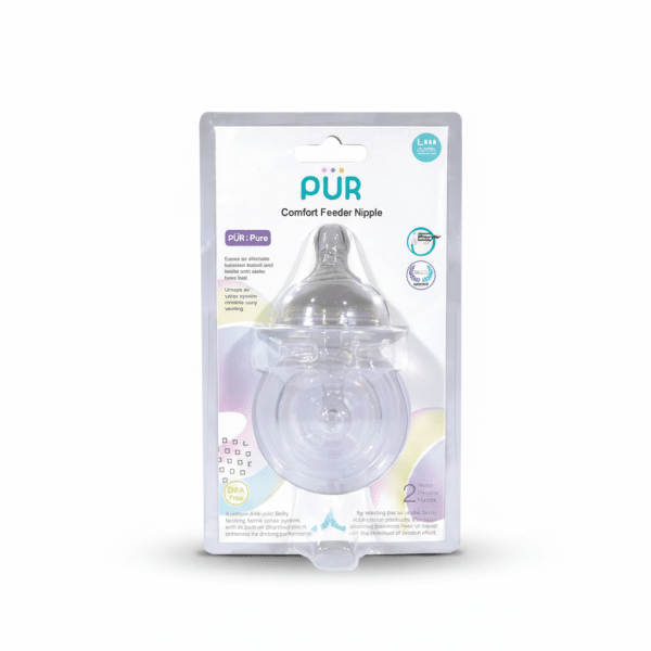 PUR Comfort Feeder Nipple Silicone Fast Flow