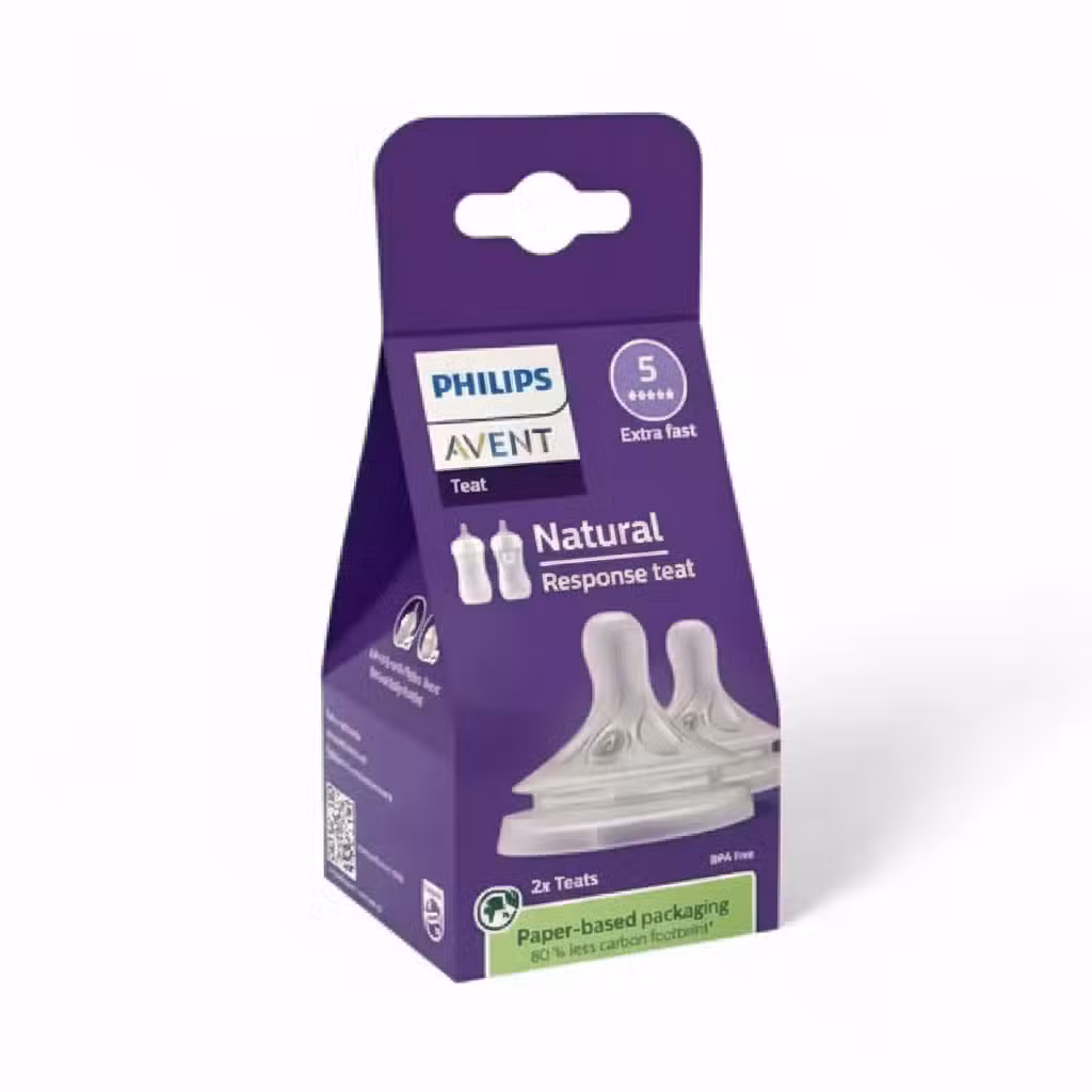 Philips Avent Natural Response Teat Extra Fast Flow 5 2x Teats