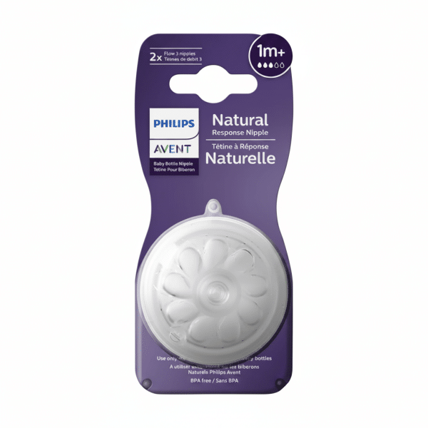 Philips Avent Natural Response Nipple 1m+ Flow 3 Baby Bottle Nipple BPA Free