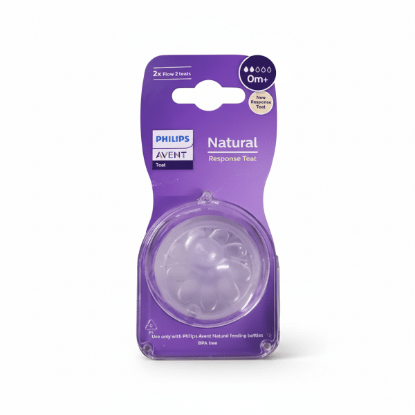 Philips Avent Natural Response Teat 0m+ 2x Flow 2 teats BPA free