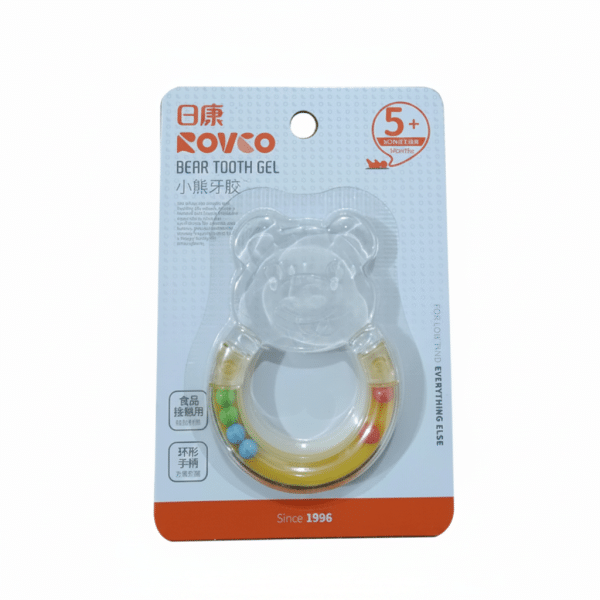 Rovoco Bear Tooth Gel Yellow Baby Teether 5+ Months