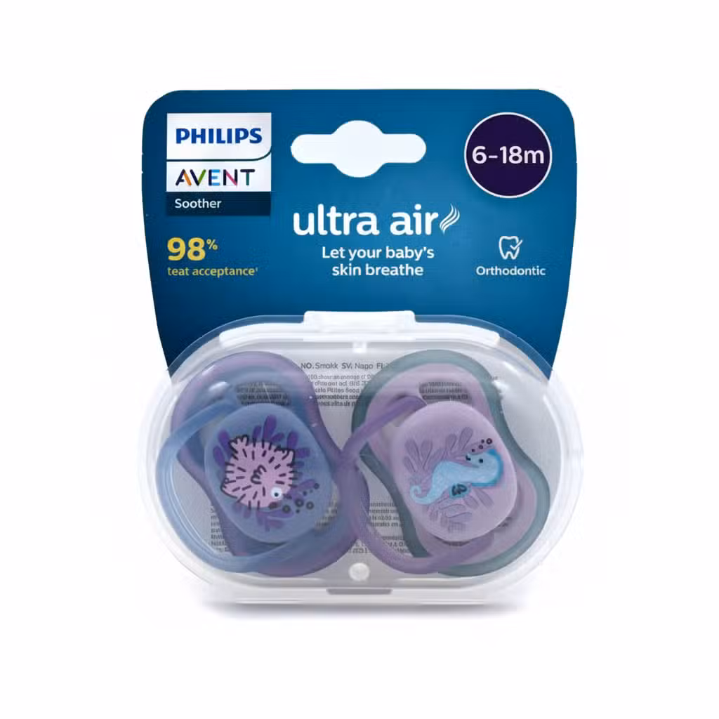 Philips Avent Ultra Air Soother 6-18m Orthodontic Pacifier