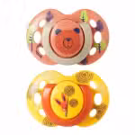 Tommee Tippee Fun Friends Orthodontic Soothers 6-18 months Bear and Bunny Design