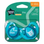 Tommee Tippee Cherry Day Pacifier 6-18m Natural Latex Sterilising Case