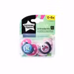 Tommee Tippee Air Style 2 Orthodontic Soothers 0-6m BPA Free Pink