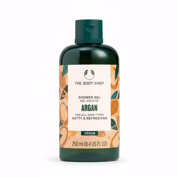 The Body Shop Argan Shower Gel Nutty Refreshing Vegan 250ml