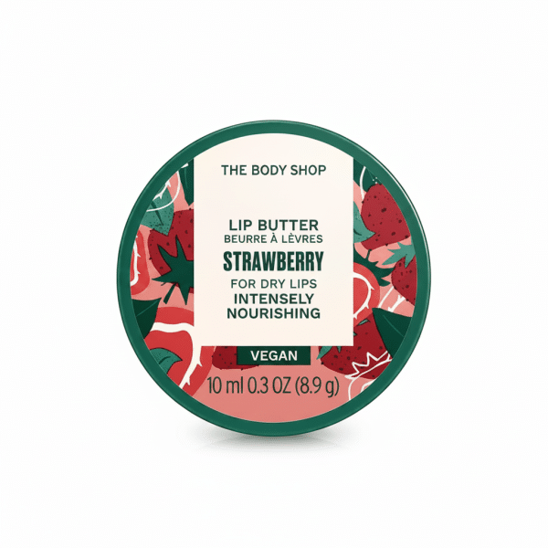 The Body Shop Strawberry Lip Butter 10ml Vegan Intensely Nourishing