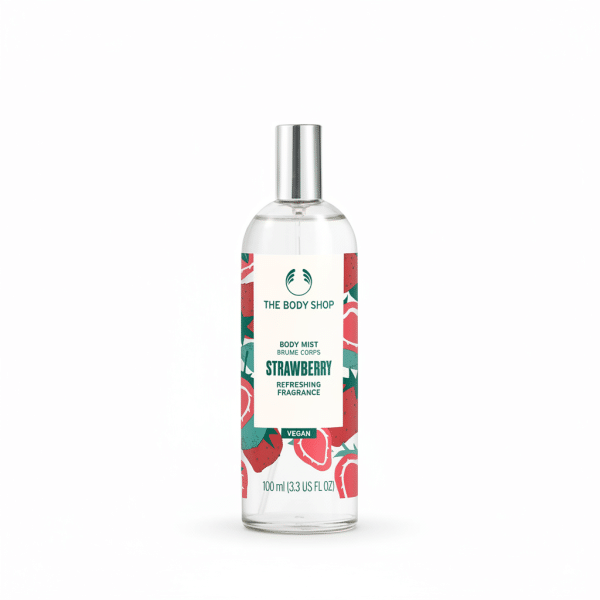 The Body Shop Strawberry Body Mist 100ml Refreshing Fragrance Vegan
