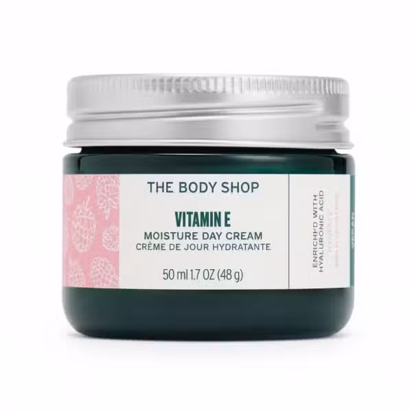 The Body Shop Vitamin E Moisture Day Cream 50ml 1.7 Oz Enriched Hyaluronic Acid Vegan