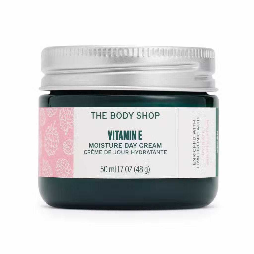 The Body Shop Vitamin E Moisture Day Cream 50ml 1.7 Oz Enriched Hyaluronic Acid Vegan