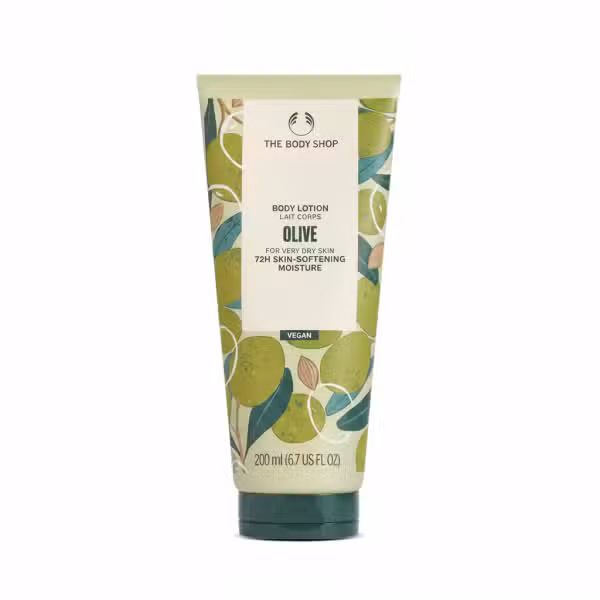 The Body Shop Olive Body Lotion 200ml 72H Skin Softening Moisture Vegan